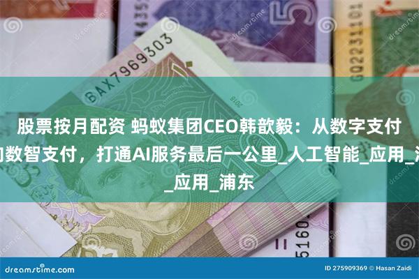 股票按月配资 蚂蚁集团CEO韩歆毅：从数字支付走向数智支付，打通AI服务最后一公里_人工智能_应用_浦东