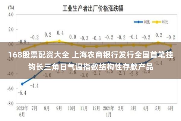 168股票配资大全 上海农商银行发行全国首笔挂钩长三角日气温指数结构性存款产品