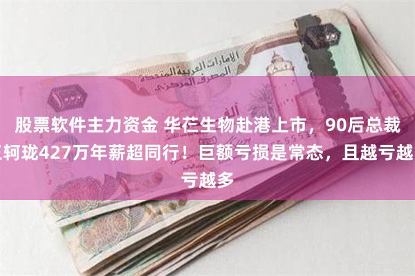 股票软件主力资金 华芢生物赴港上市，90后总裁王轲珑427万年薪超同行！巨额亏损是常态，且越亏越多