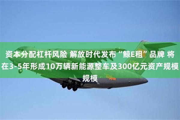 资本分配杠杆风险 解放时代发布“鲸E租”品牌 将在3-5年形成10万辆新能源整车及300亿元资产规模