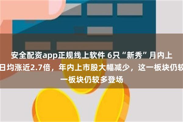 安全配资app正规线上软件 6只“新秀”月内上市，首日均涨近2.7倍，年内上市股大幅减少，这一板块仍较多登场